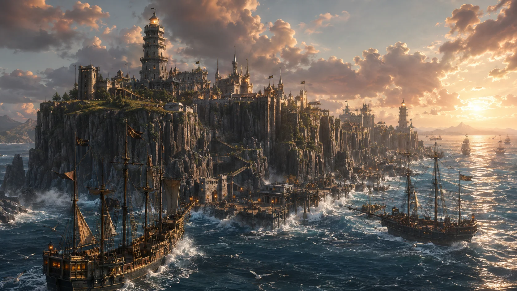 Evening at the cliffs