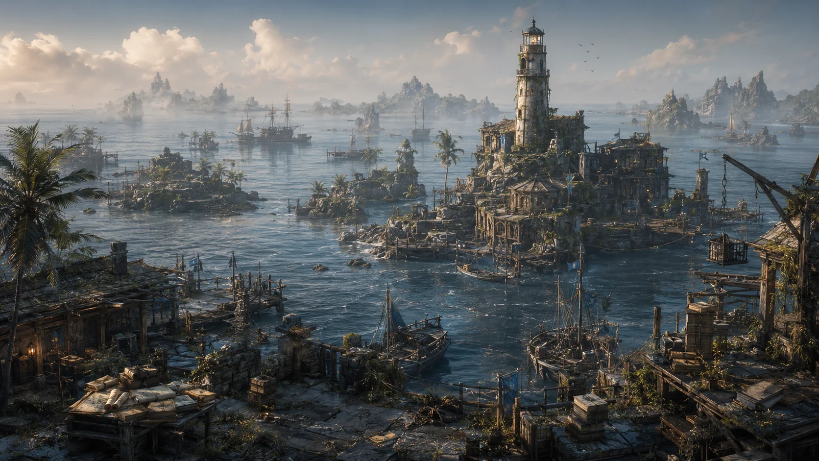 The Harbor in Morning Light