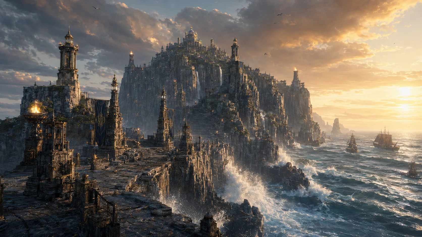 The Cliffs in Backlight