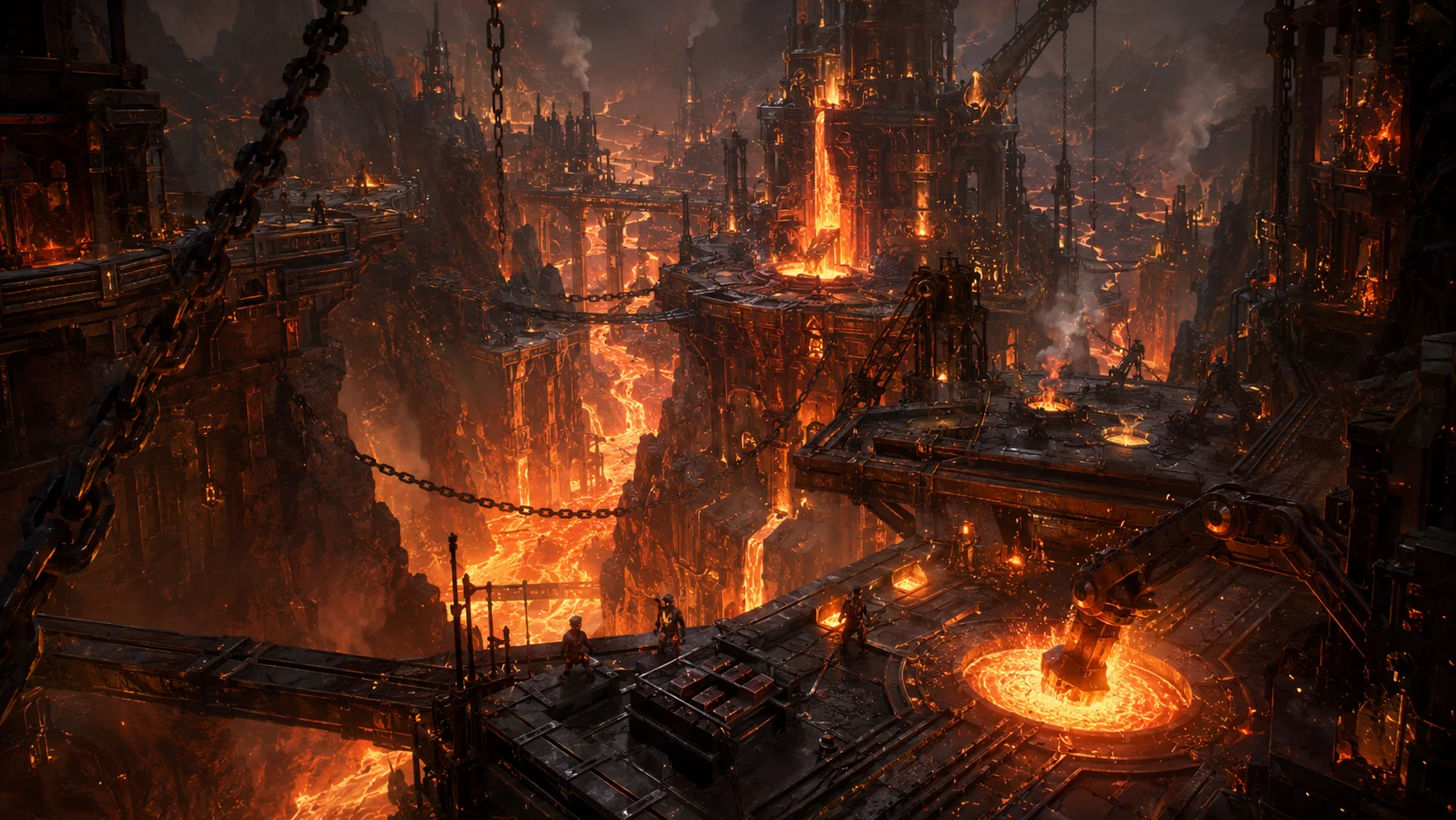 Between bridges and lava