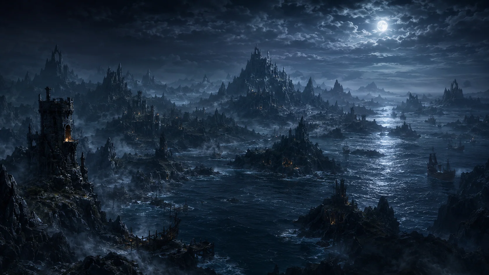 Mist in Moonlight