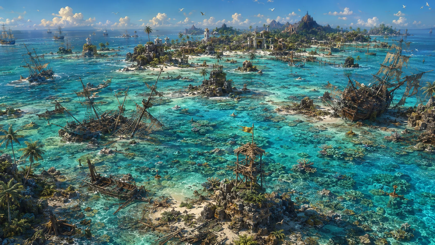 Reefs and small islands