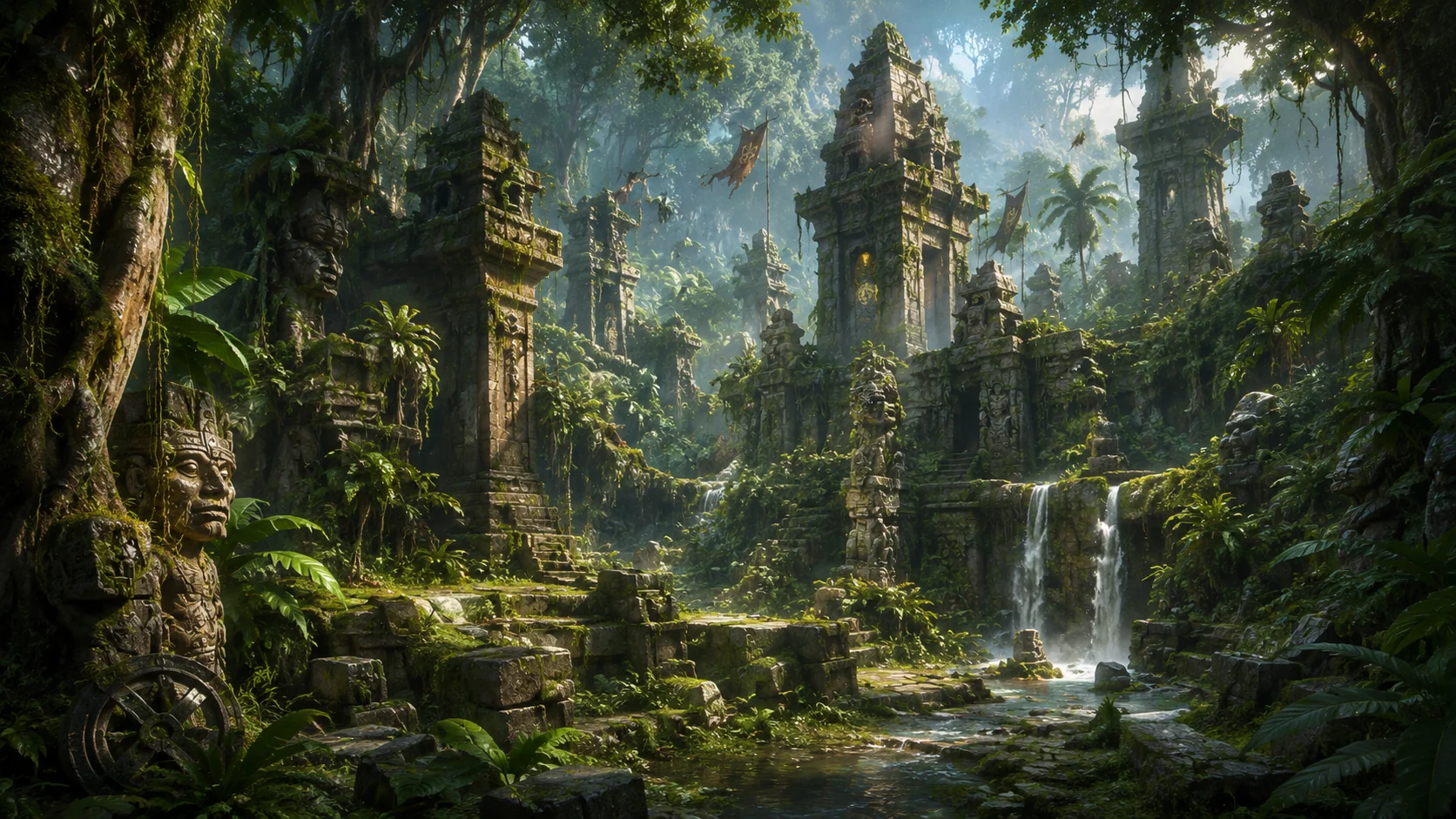 The ruins in the rainforest
