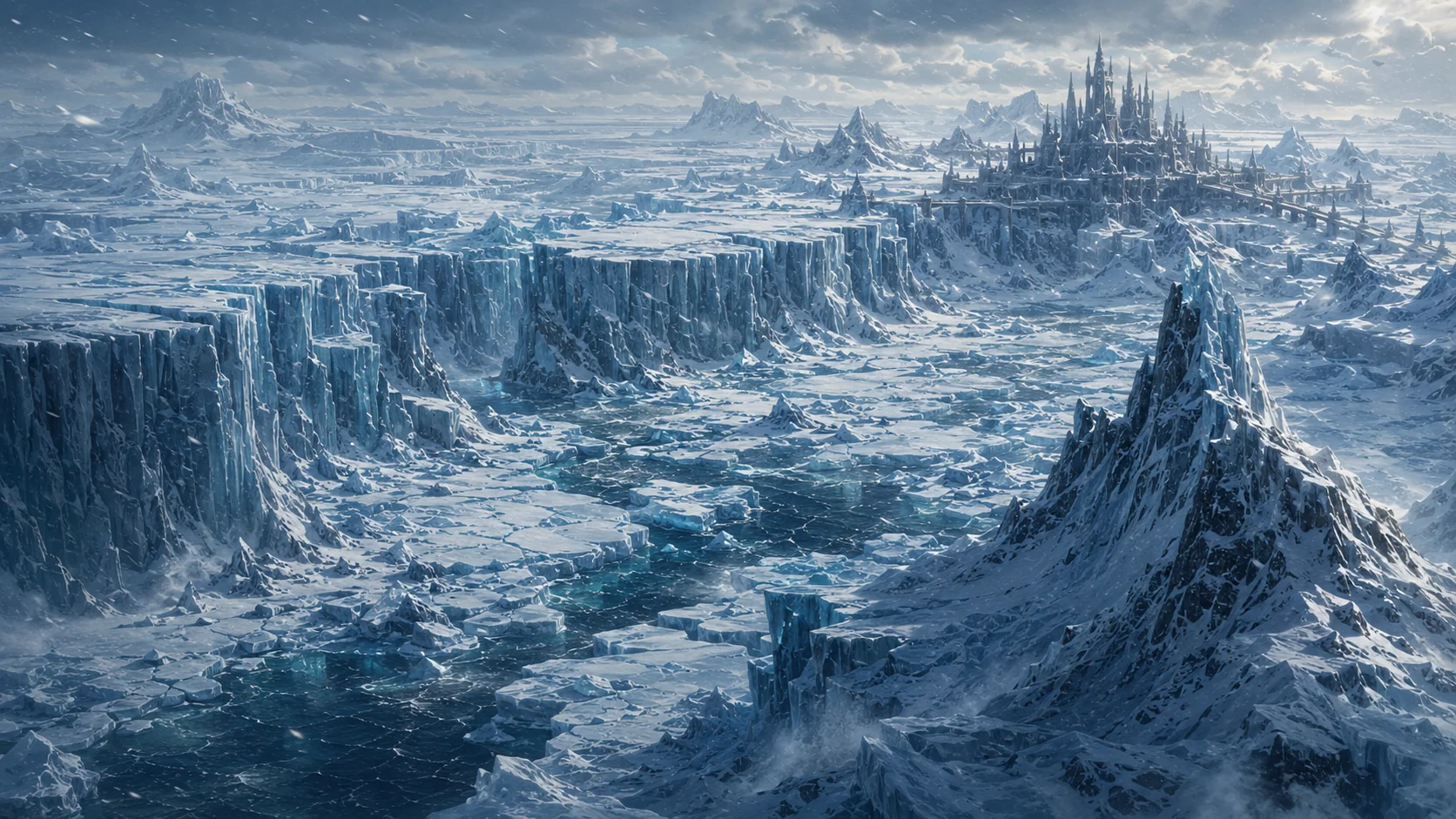 Glaciers and Deep Cracks