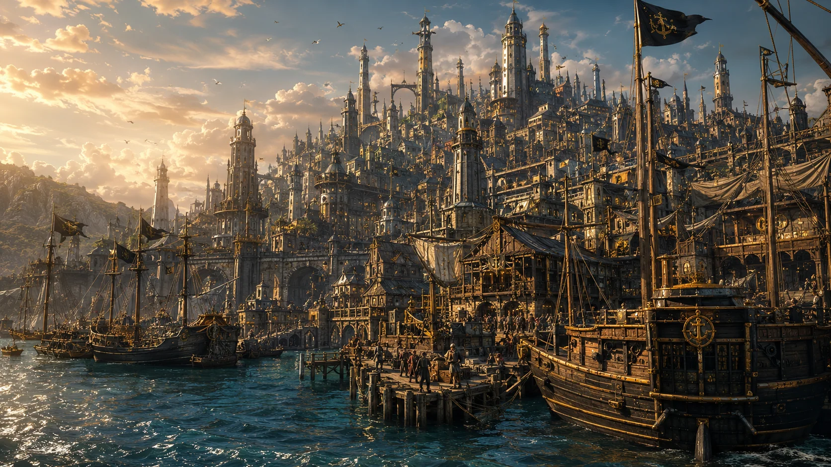 The Shipyard in Evening Light