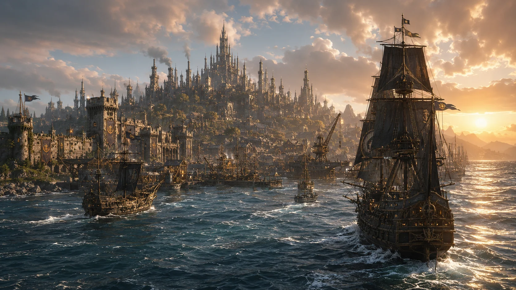Ships Before the City