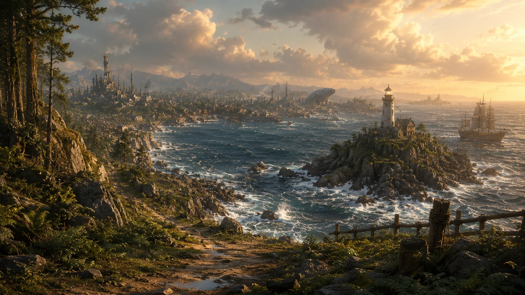 The Coast in the Last Light
