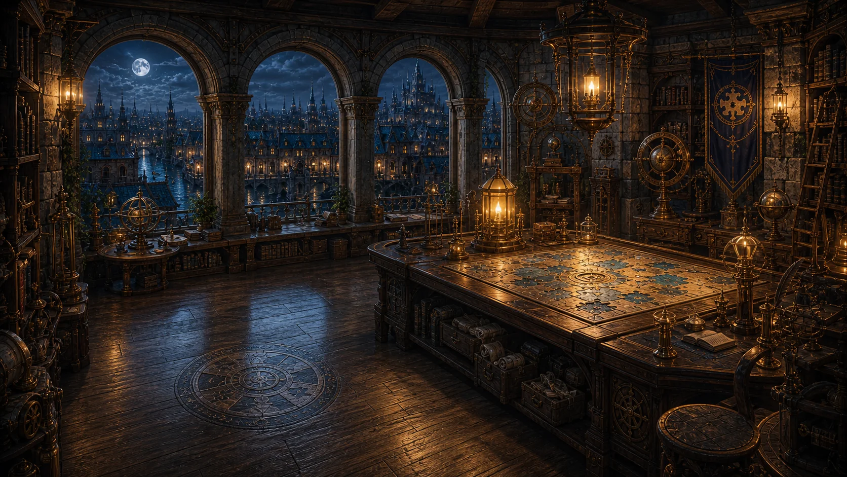 The Puzzle Crown Card Table