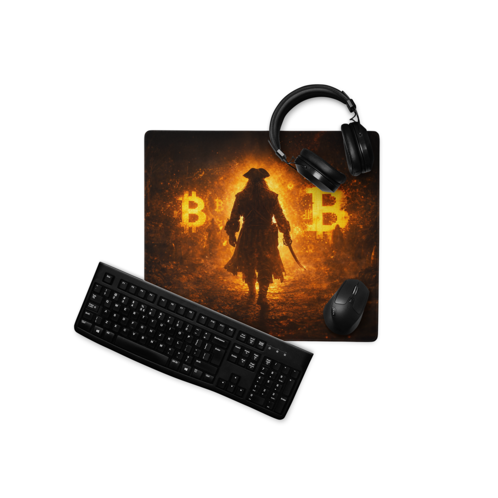 Bitcoin Conqueror – Rise Through the Flames Gaming Mouse Pad - Image 5