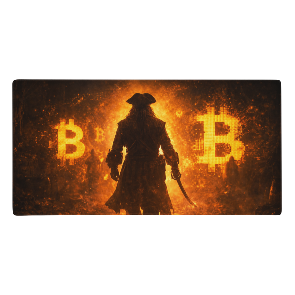 Bitcoin Conqueror – Rise Through the Flames Gaming Mouse Pad - Image 15