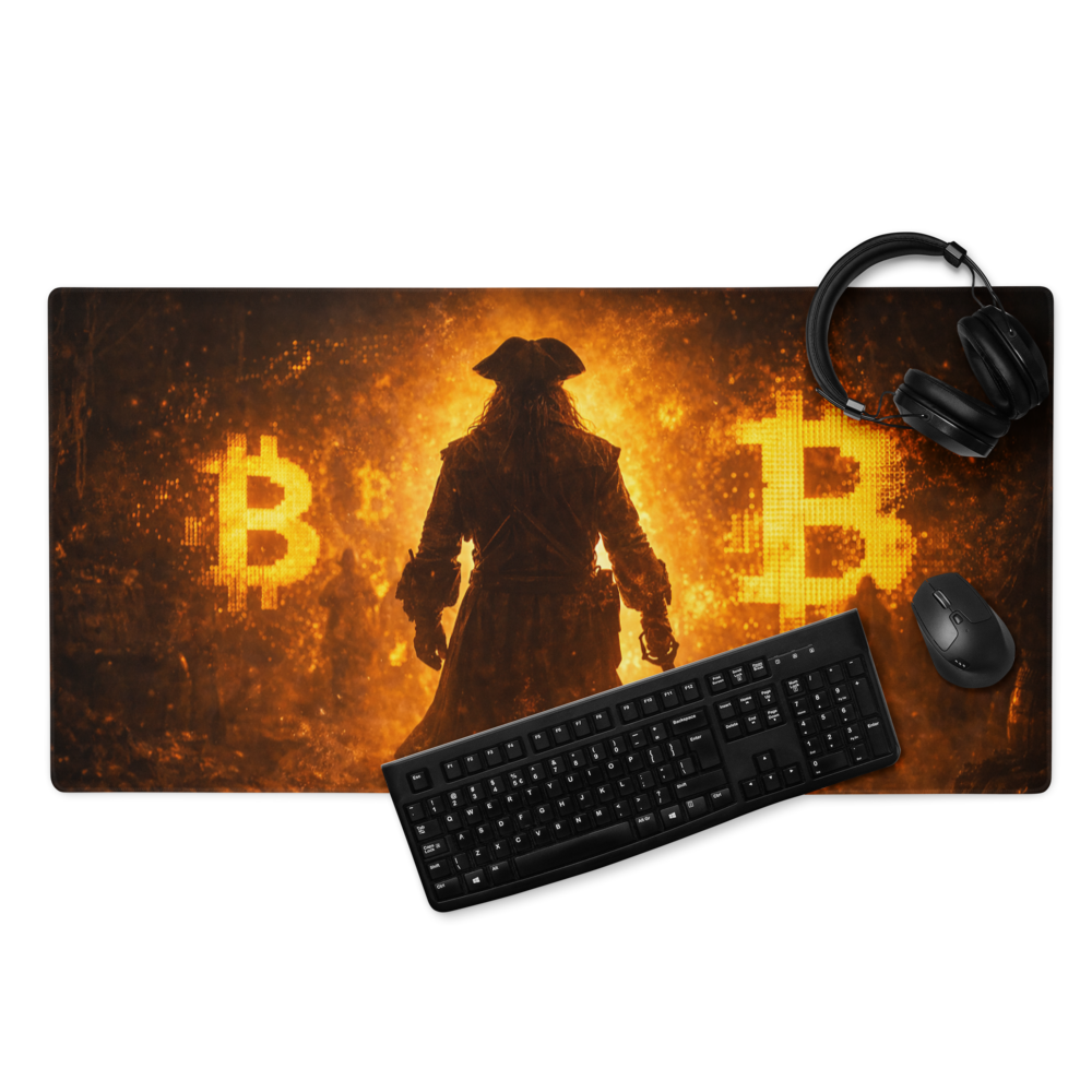 Bitcoin Conqueror – Rise Through the Flames Gaming Mouse Pad - Image 16