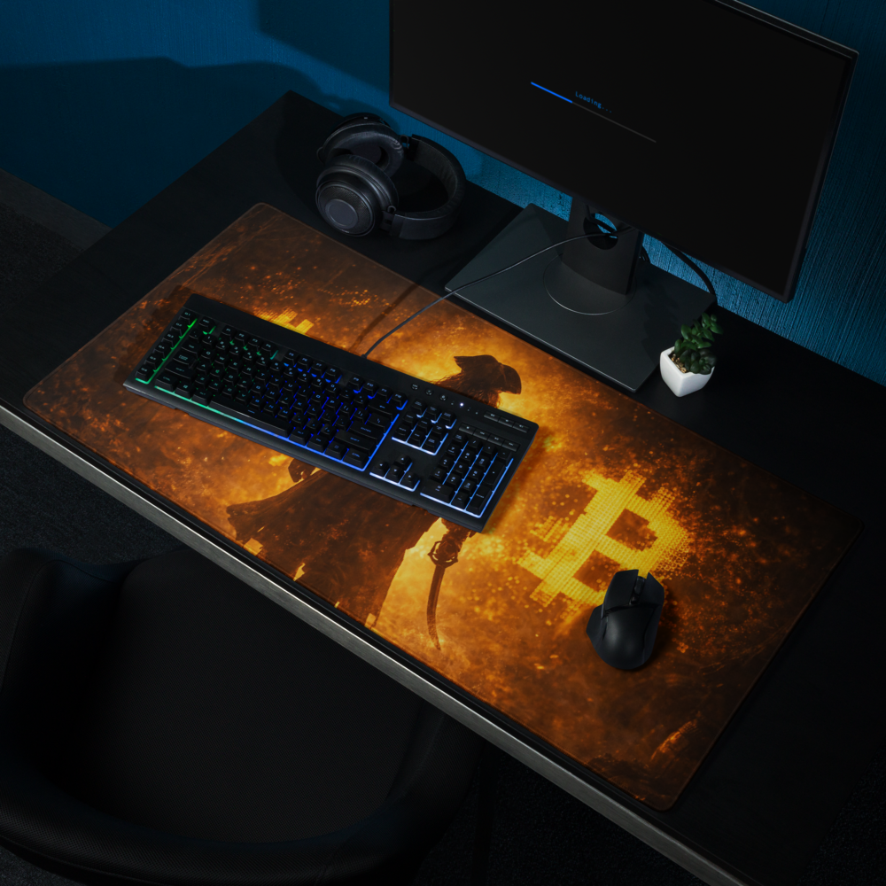 Bitcoin Conqueror – Rise Through the Flames Gaming Mouse Pad - Image 14